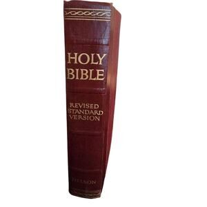 1952 HOLY BIBLE Revised‎ Standard Version RSV Nelson Red Hardcover Good